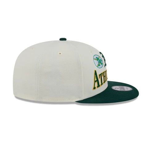 New Era Oakland Athletics Multi Logo Archive 9FIFTY Snapback Hat - Cream product image 5, provided for visual reference and