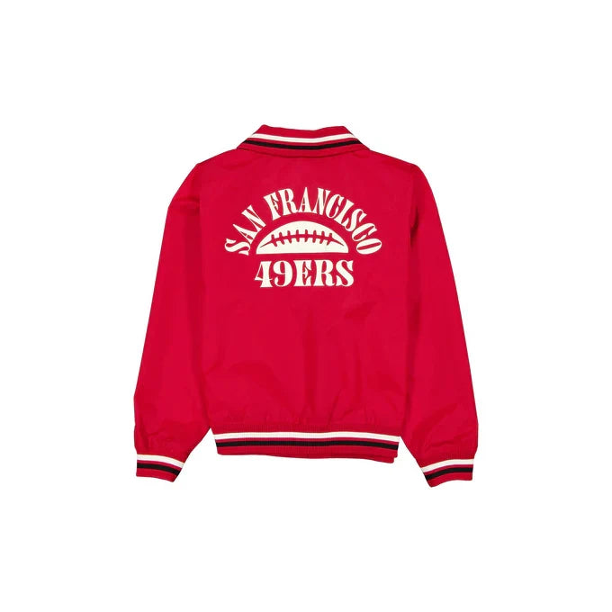 New Era Women San Francisco 49ers Throwback Jacket product image 2, provided for visual reference and product detail review