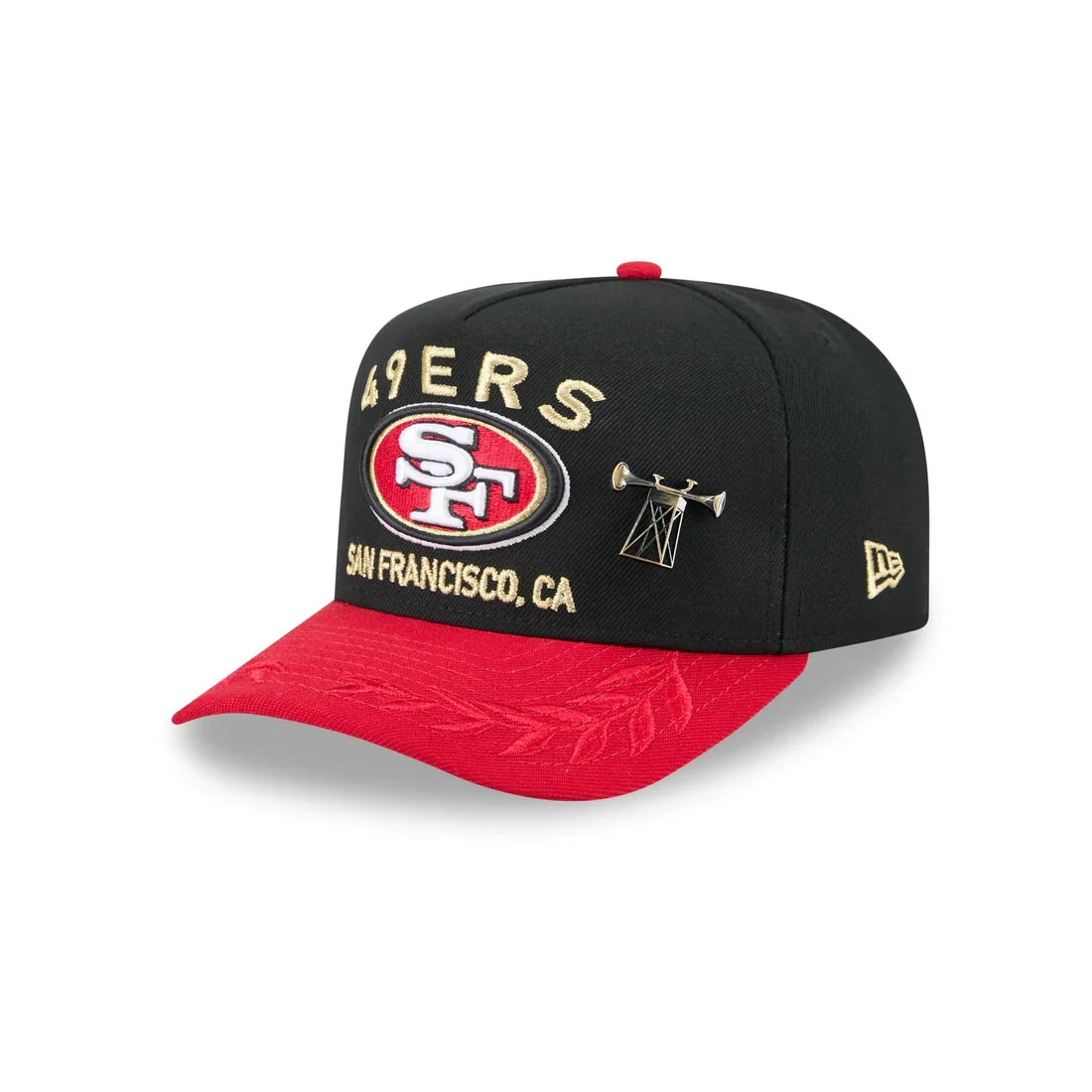 New Era San Francisco 49ers 2025 NFL Draft A-Frame 59FIFTY Fitted Hat product image 1, provided for visual reference and