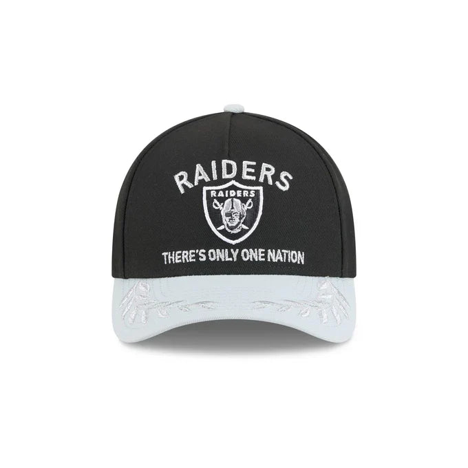 New Era Las Vegas Raiders 2025 NFL Draft 9FORTY M-Crown Snap Hat-Black product image 3, provided for visual reference and