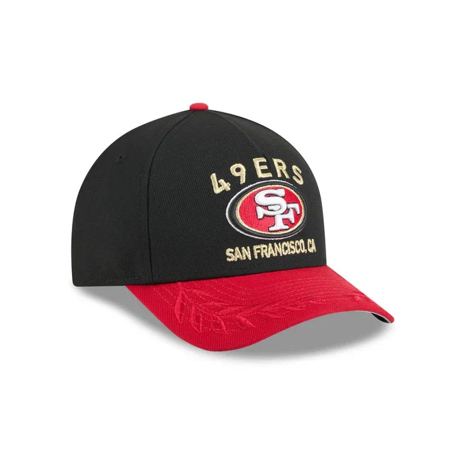 New Era San Francisco 49ers 2025 NFL Draft 9FORTY M-Crown Snap Hat-Black product image 2, provided for visual reference and