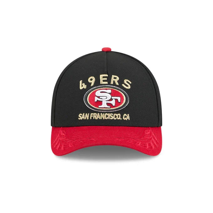 New Era San Francisco 49ers 2025 NFL Draft 9FORTY M-Crown Snap Hat-Black product image 3, provided for visual reference and