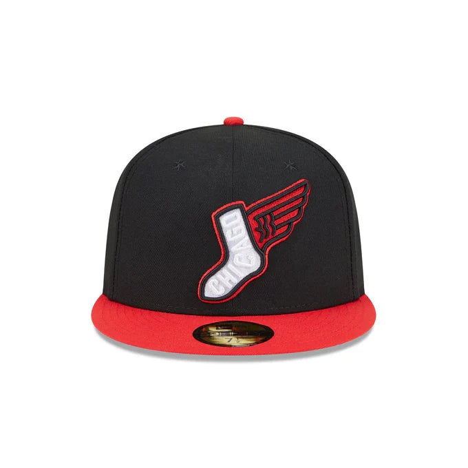 New Era Chicago White Sox Alternative City Connect 59FIFTY Fitted Hat- Black product image 3, provided for visual reference