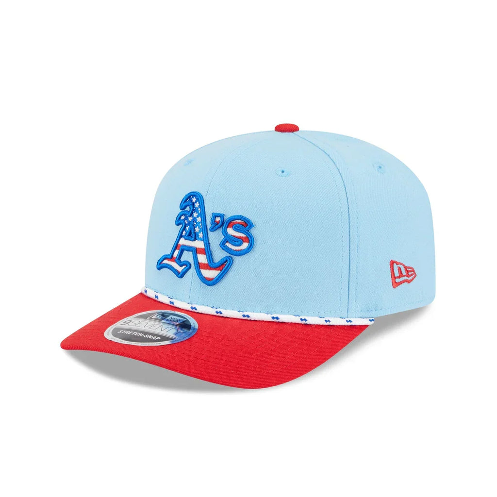 New Era Athletics Independence Day 9SEVENTY Stretch-Snap Hat product image 2, provided for visual reference and product