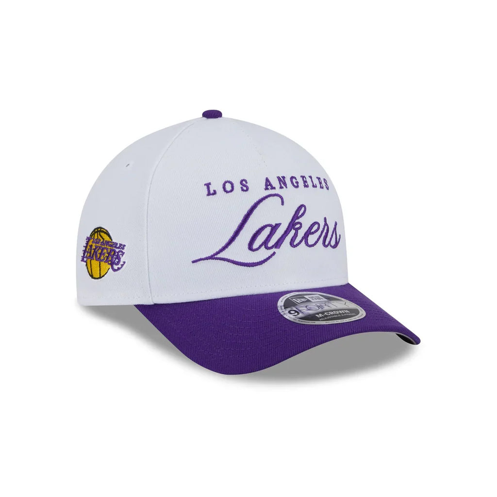New Era Los Angeles Lakers NBA Draft 9FORTY M-CROWN Adjustable Snap Hat product image 1, provided for visual reference and