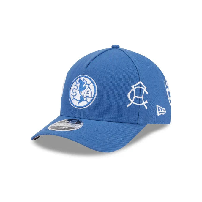 New Era Club America All League 9FORTY M-Crown A-Frame Adjustable Hat-Indigo product image 2, provided for visual reference