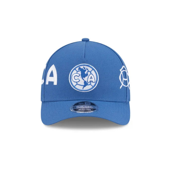 New Era Club America All League 9FORTY M-Crown A-Frame Adjustable Hat-Indigo product image 3, provided for visual reference