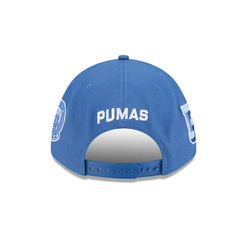New Era Pumas UNAM All League 9FORTY M-Crown A-Frame Adjustable Hat-Indigo product image 6, provided for visual reference