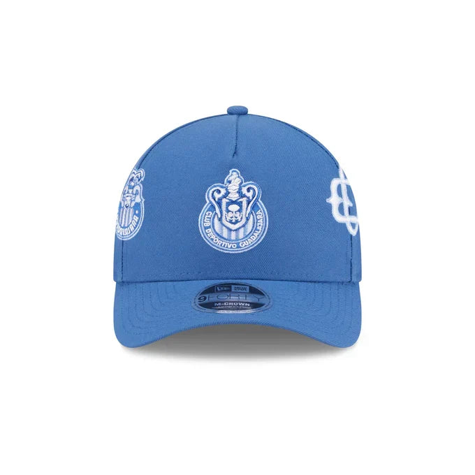 New Era Chivas De Guadalajara All League 9FORTY M-Crown A-Frame Adjustable Hat-Indigo product image 5, provided for visual
