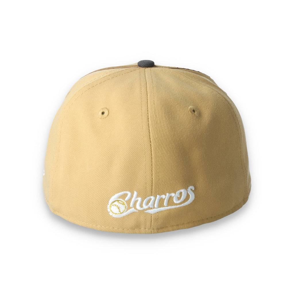 New Era Charros De Jalisco Alternative LMP 59FIFTY Fitted Hat-Brown/Gray product image 3, provided for visual reference and