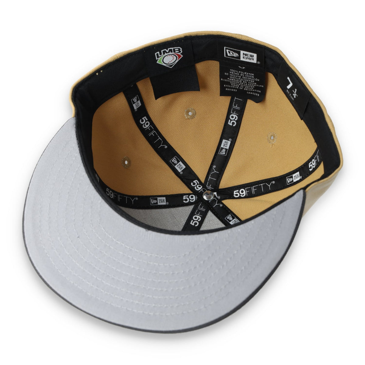 New Era Charros De Jalisco Alternative LMP 59FIFTY Fitted Hat-Brown/Gray product image 6, provided for visual reference and