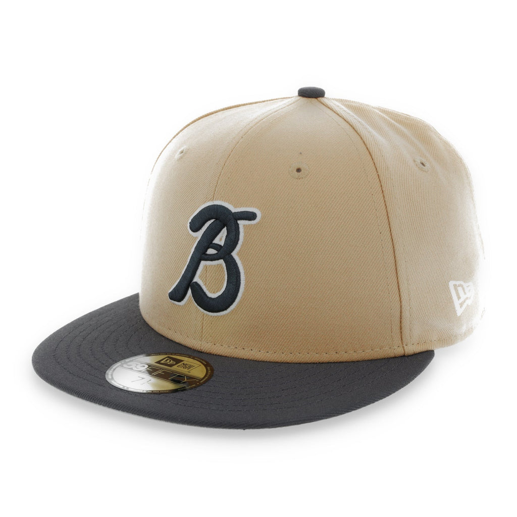 New Era Bravos De Leon Alternative LMP 59FIFTY Fitted Hat-Brown/Gray product image 2, provided for visual reference and