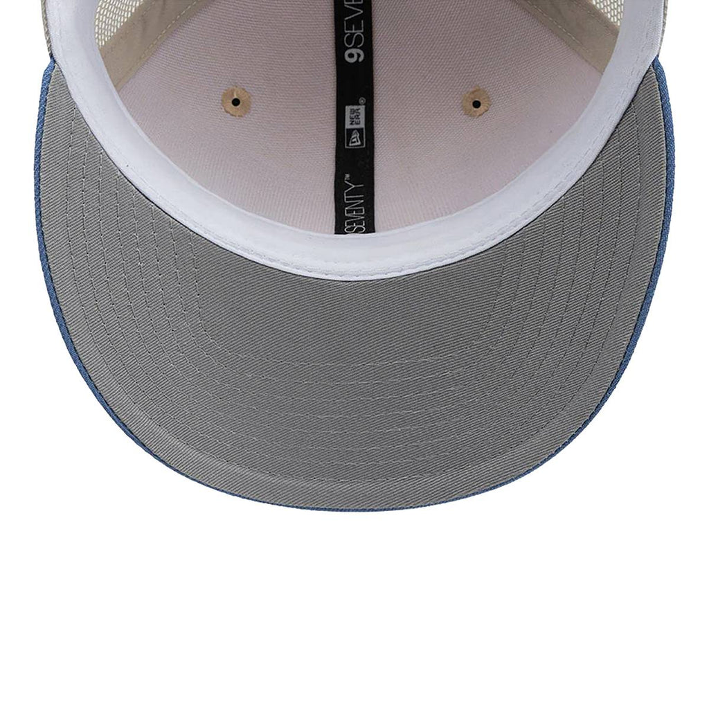 New Era Pumas 9Seventy Truckers Snapback Hat-Khaki/Baby Blue product image 5, provided for visual reference and product