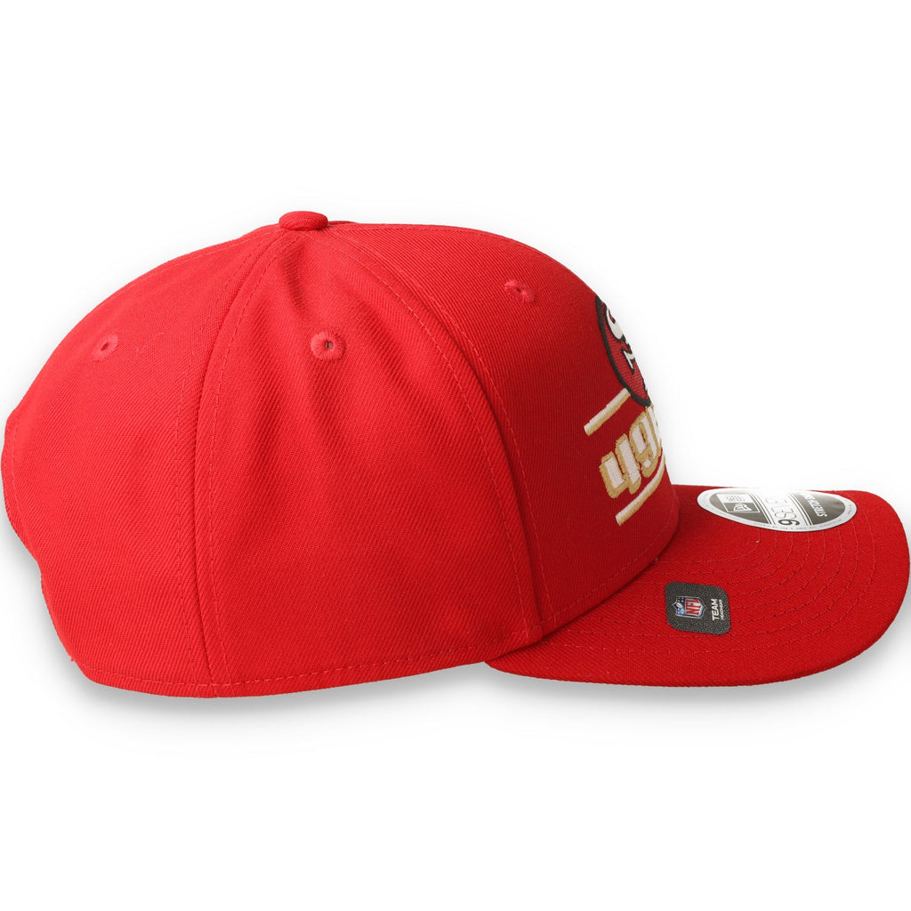 New Era San Francisco 49ers Stated 9SEVENTY Stretch-Snap Hat - Scarlet product image 5, provided for visual reference and
