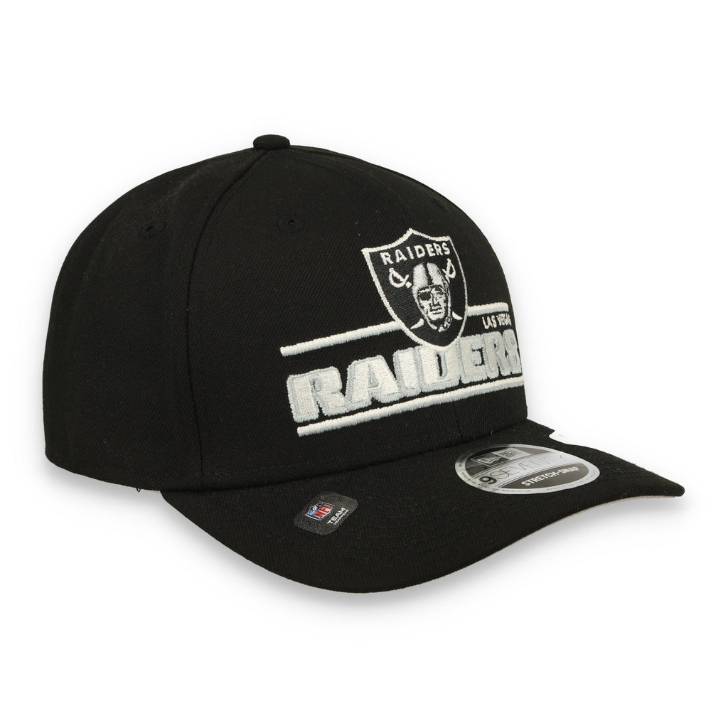 New Era Las Vegas Raiders Stated 9SEVENTY Stretch-Snap Adjustable Hat-Black product image 6, provided for visual reference