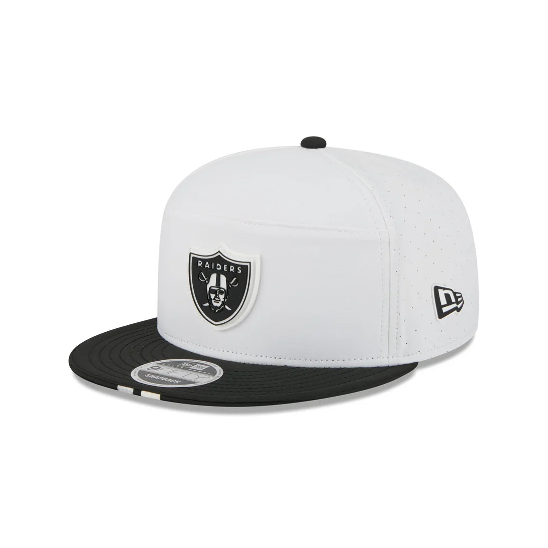 New Era Las Vegas Raiders 2025 Training Split Panel 9FIFTY Snapback-White product image 1, provided for visual reference and