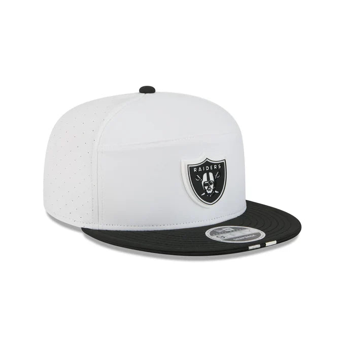 New Era Las Vegas Raiders 2025 Training Split Panel 9FIFTY Snapback-White product image 2, provided for visual reference and