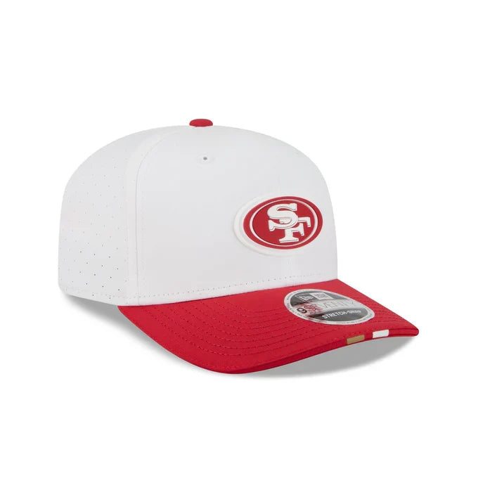 New Era San Francisco 49ers 2025 Training 9SEVENTY Stretch-Snap-White product image 2, provided for visual reference and