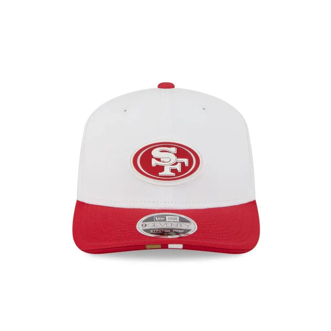 New Era San Francisco 49ers 2025 Training 9SEVENTY Stretch-Snap-White product image 3, provided for visual reference and