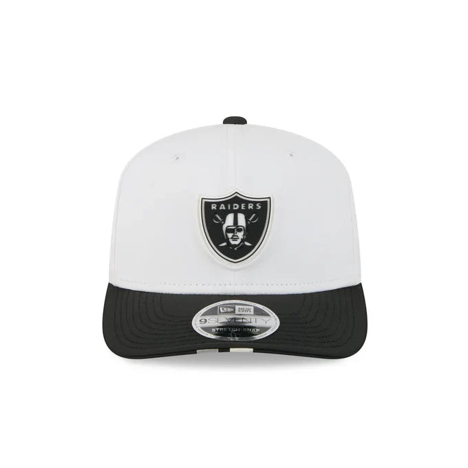 New Era Las Vegas Raiders 2025 Training 9SEVENTY Stretch-Snap-White product image 3, provided for visual reference and