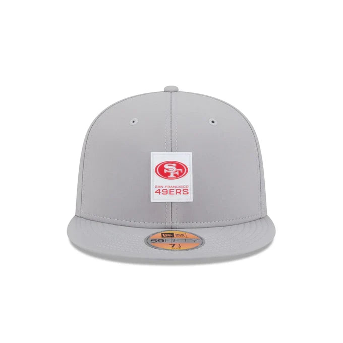 New Era San Francisco 49ERS Hot Weather ON-FIELD Sideline 59FIFTY Fitted Hat-Gray product image 3, provided for visual