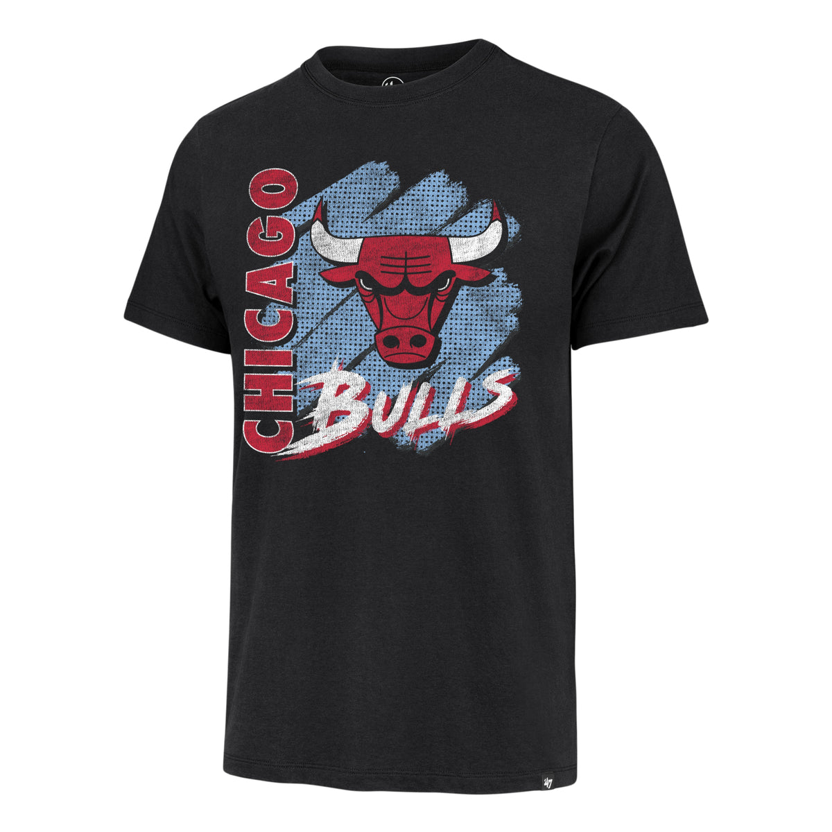 Chicago Bulls 47 Brand Flint Black Front Row Franklin Tee product image 1