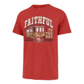 '47 Brand Men San Francisco 49ers Regional Franklin T-Shirt - Red product image 1, provided for visual reference and product