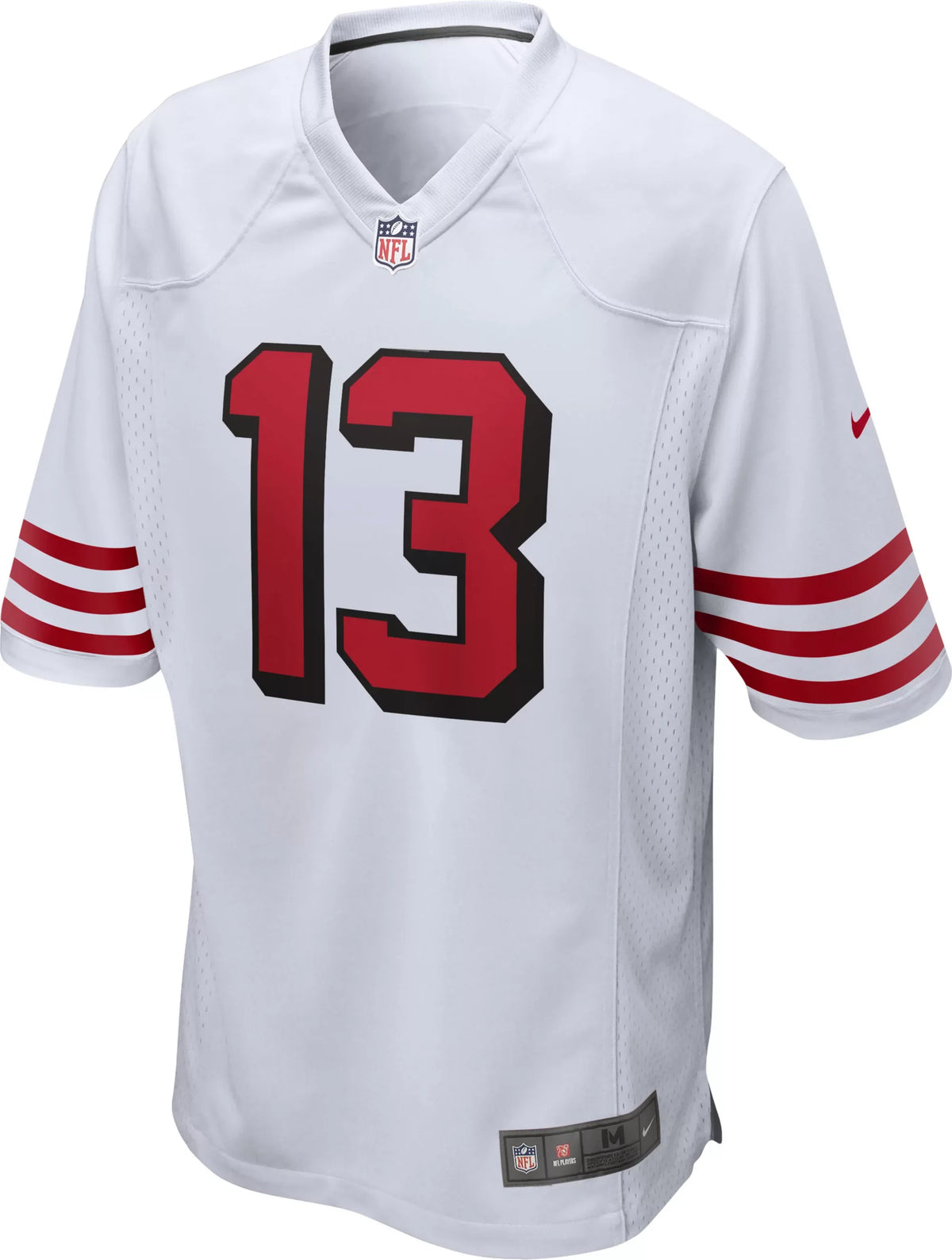 Nike Men San Francisco 49ers Brock Purdy #13 2nd Alternate Game Jersey - White product image 1, provided for visual