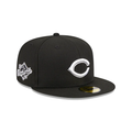 New Era Cincinnati Reds 1990 World Series Side Patch Fitted 59Fifty-Blk/Whi product image 1, provided for visual reference