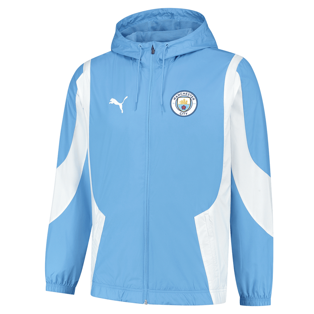 Puma Men Manchester City Pre-Match Woven Anthem Jacket product image 1, provided for visual reference and product detail
