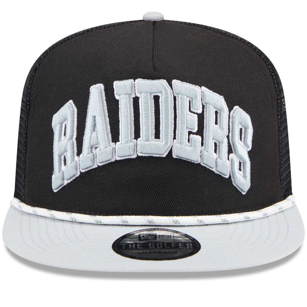 New Era Las Vegas Raiders Throwback The Golfer Snapback Hat product image 2, provided for visual reference and product