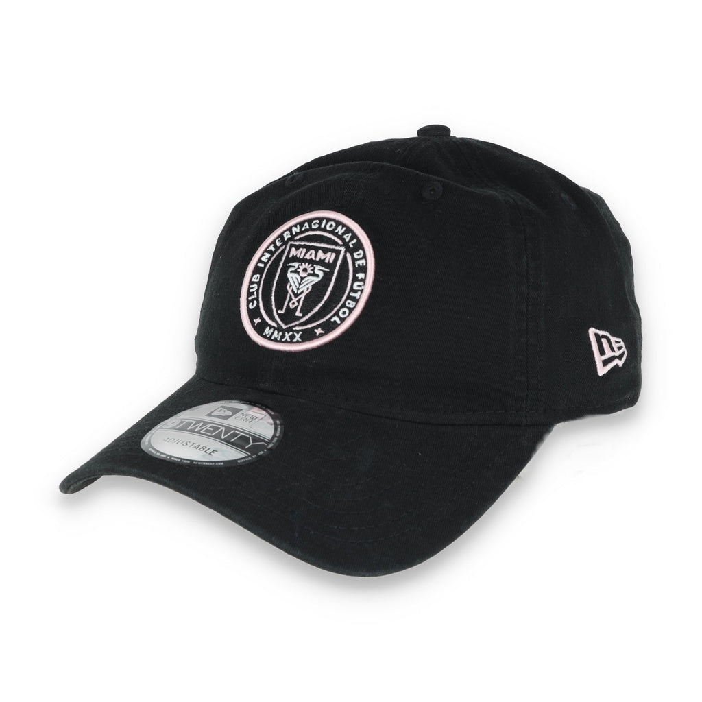 New Era Inter Miami Crest 9TWENTY Adjustable Hat-Black product image 3, provided for visual reference and product detail