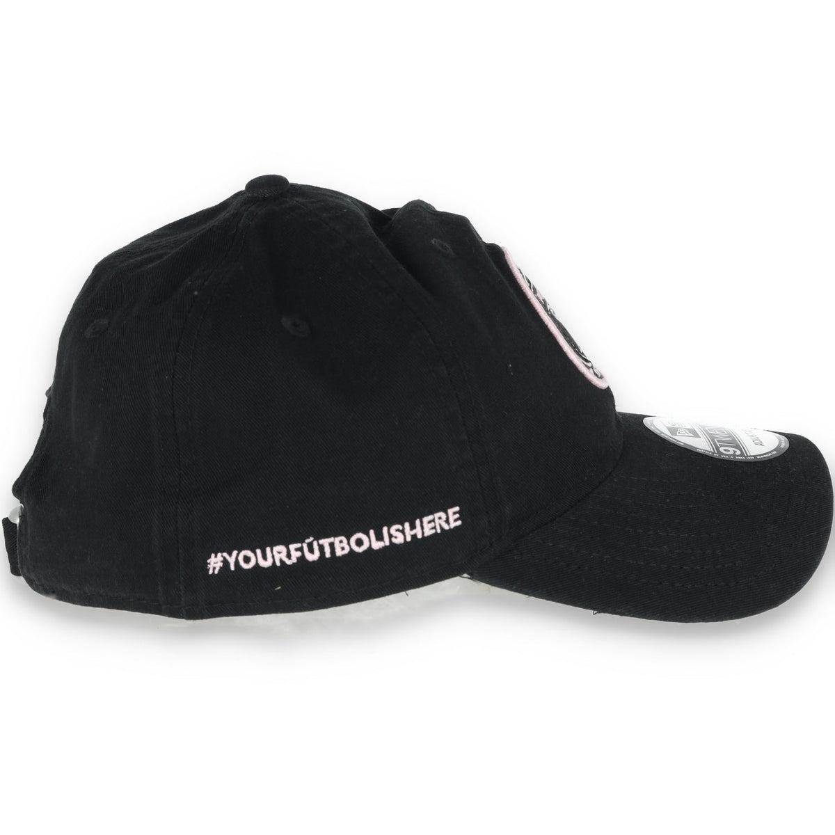 New Era Inter Miami Crest 9TWENTY Adjustable Hat-Black product image 6, provided for visual reference and product detail