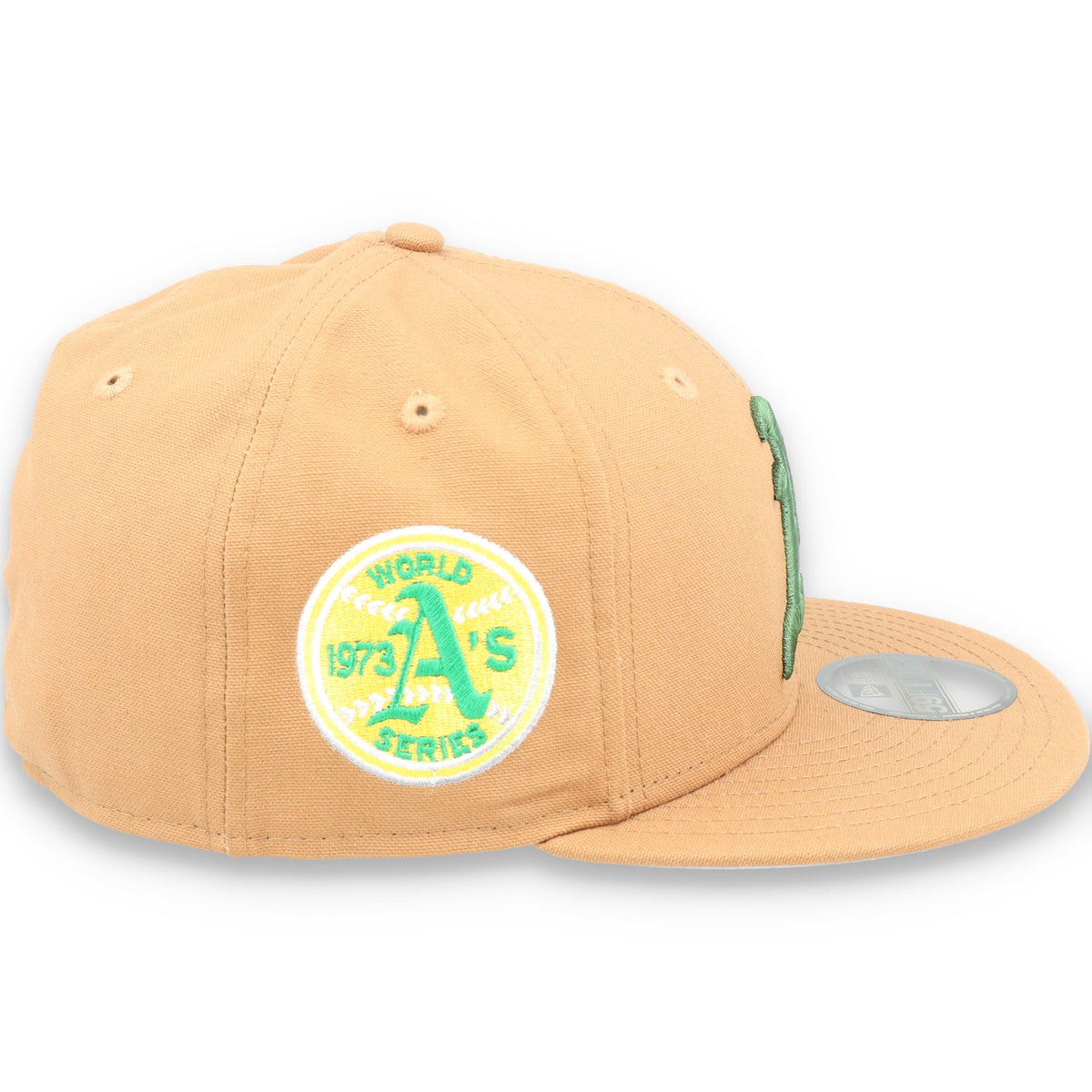 New Era Oakland Athletics 1973 World Series Patch 59FIFTY Fitted-Peanut product image 6, provided for visual reference and