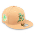 New Era Oakland Athletics 1973 World Series Patch 59FIFTY Fitted-Peanut product image 1, provided for visual reference and