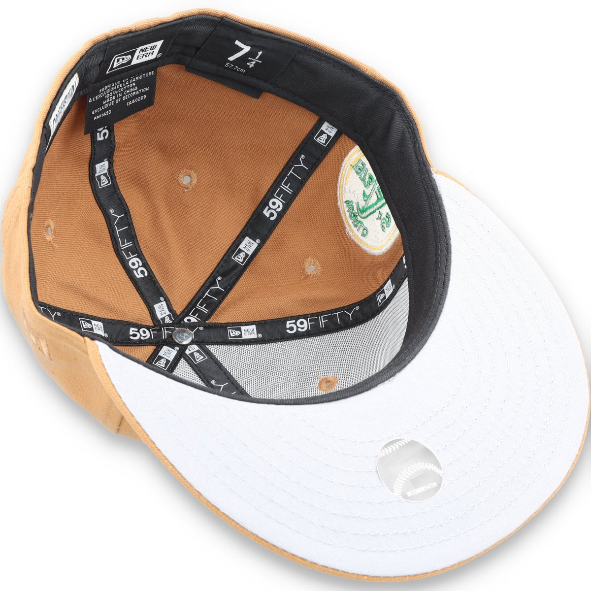 New Era Oakland Athletics 1973 World Series Patch 59FIFTY Fitted-Peanut product image 7, provided for visual reference and