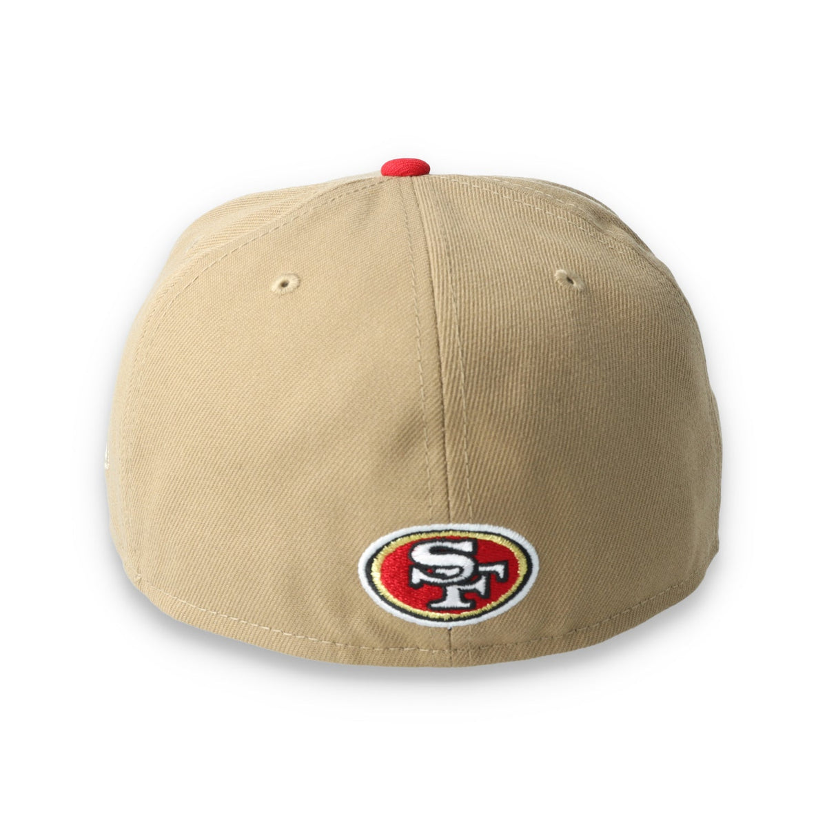 Exclusive San Francisco 49ers Official 59FIFTY Fitted Hat-Khaki/Scarlet product image 5, provided for visual reference and