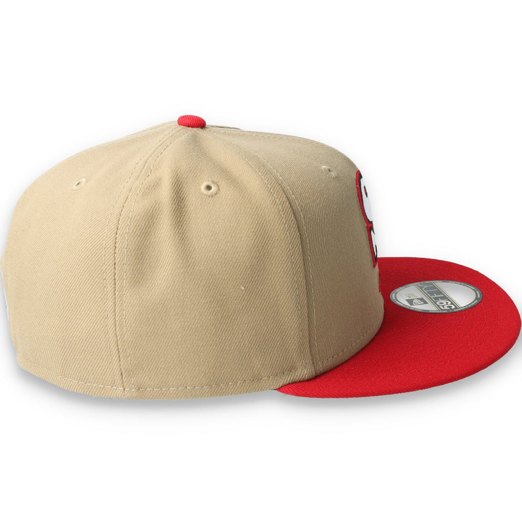 Exclusive San Francisco 49ers Official 59FIFTY Fitted Hat-Khaki/Scarlet product image 6, provided for visual reference and