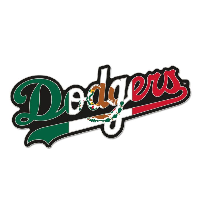 Los Angeles Dodgers Collector Mexico Flag Enamel Pin product image 1, provided for visual reference and product detail review