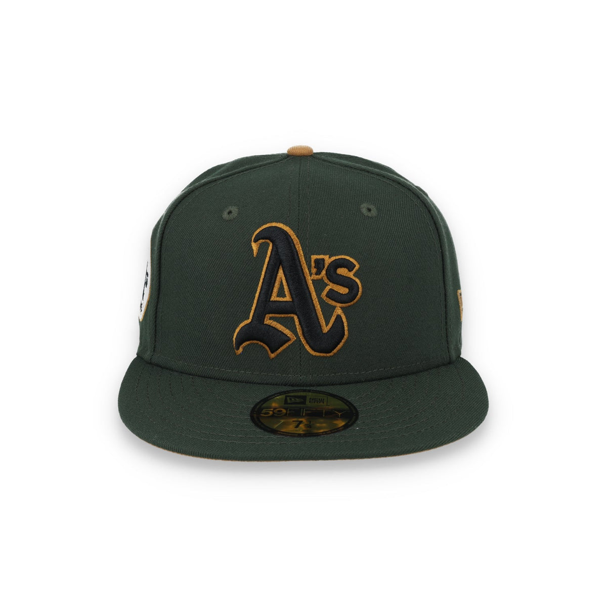 New Era Oakland Athletics 1972 World Series Side Patch 59FIFTY Fitted Hat-Seeweed product image 2, provided for visual