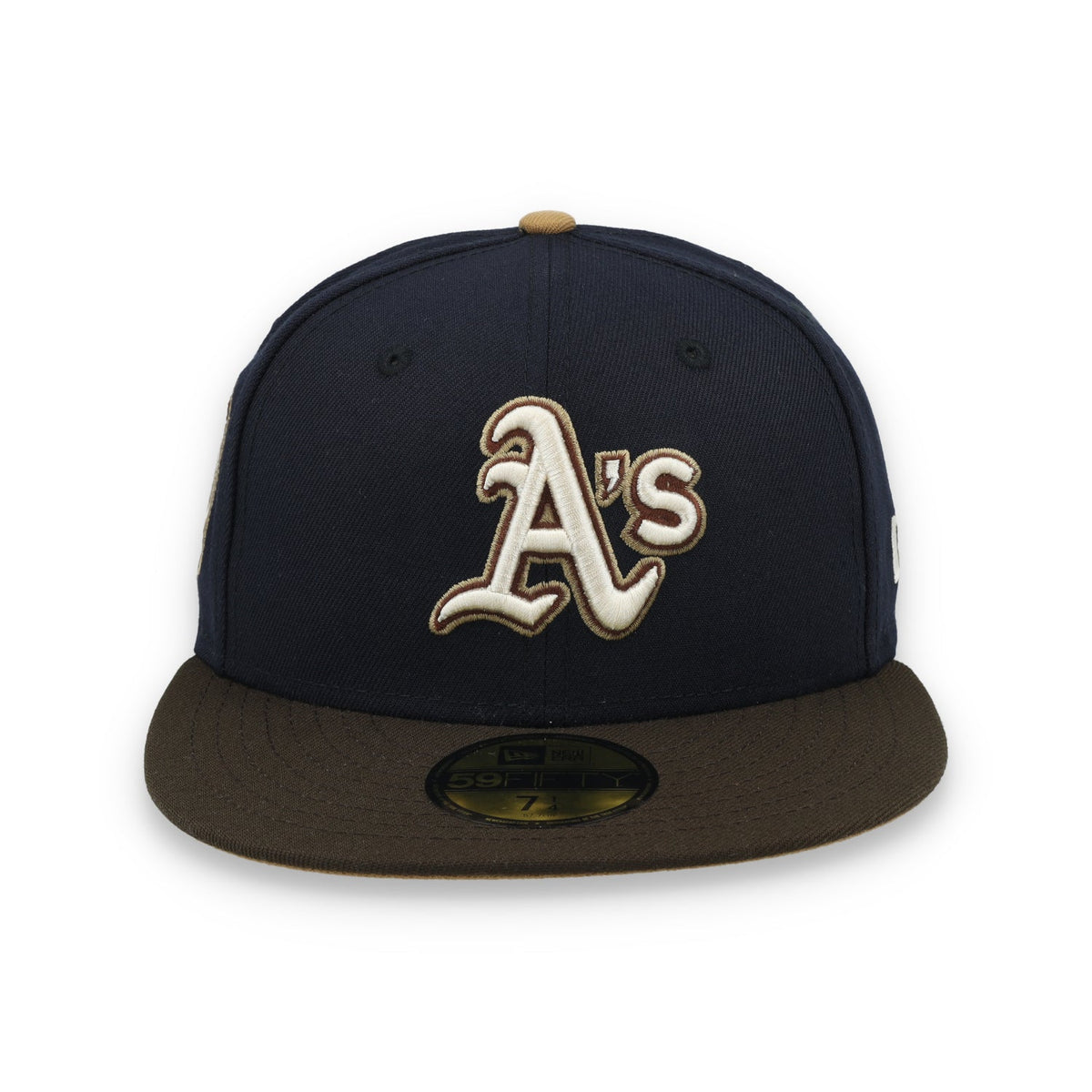 New Era Oakland Athletics 50th Anniversary Side Patch 59fifty Fitted Hat-Navy product image 2, provided for visual reference