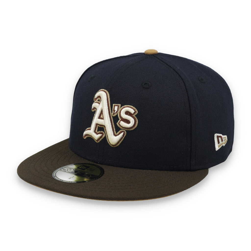 New Era Oakland Athletics 50th Anniversary Side Patch 59fifty Fitted Hat-Navy product image 3, provided for visual reference