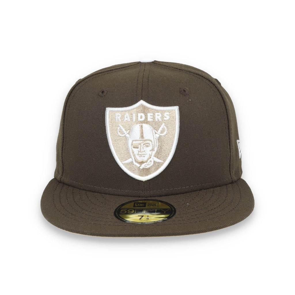 New Era Las Vegas Raiders Element 59FIFTY Fitted Hat-Walnut/Camel product image 2, provided for visual reference and product