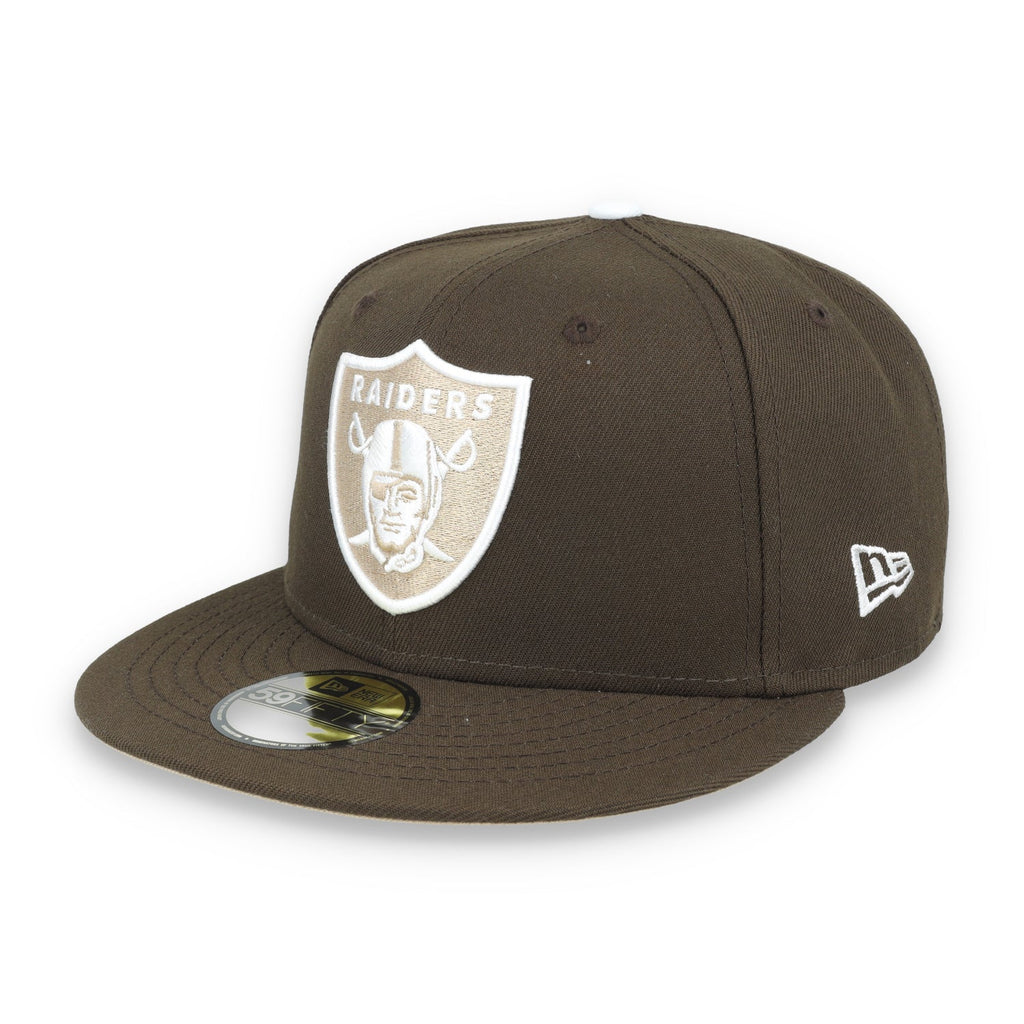 New Era Las Vegas Raiders Element 59FIFTY Fitted Hat-Walnut/Camel product image 3, provided for visual reference and product
