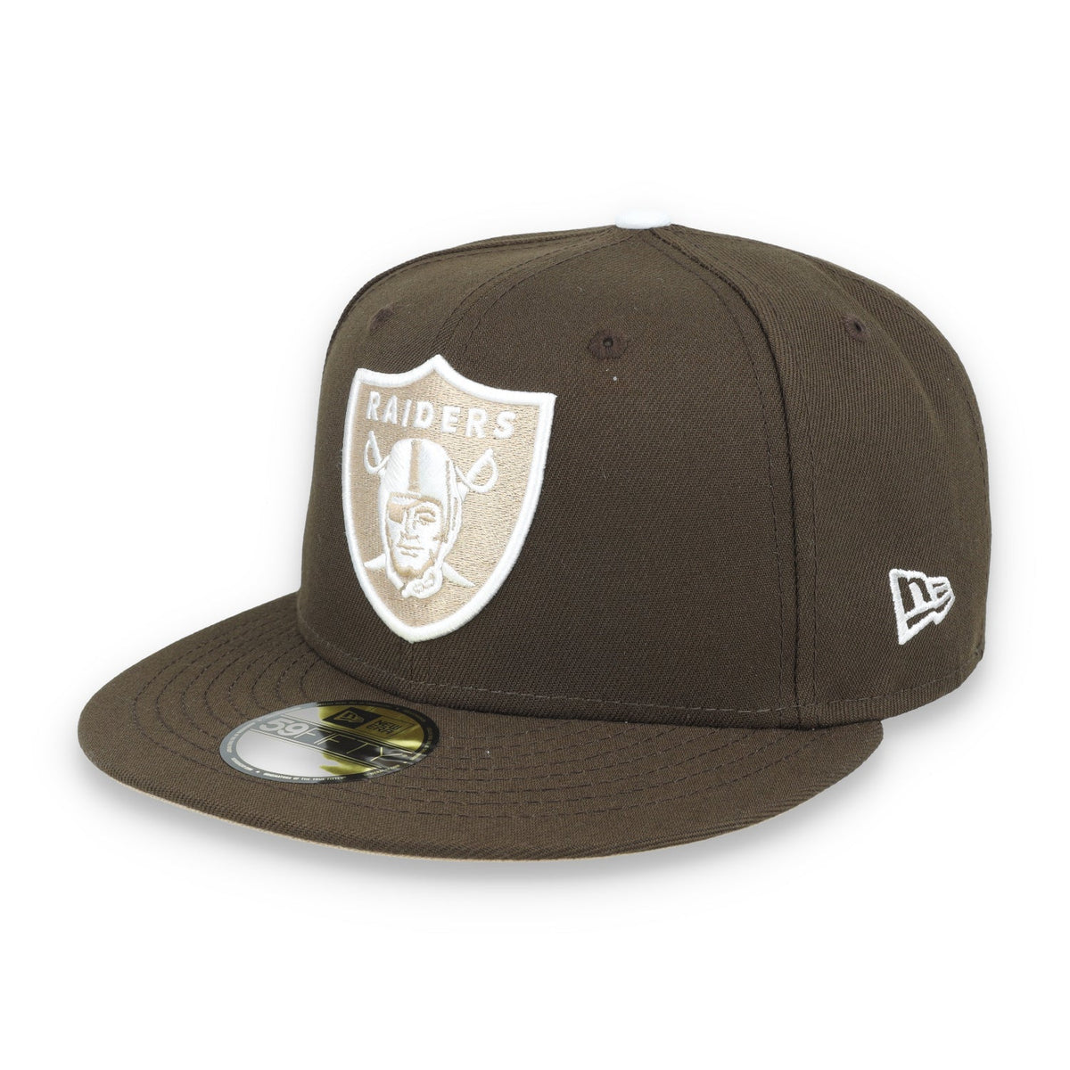 New Era Las Vegas Raiders Element 59FIFTY Fitted Hat-Walnut/Camel product image 3, provided for visual reference and product