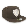 New Era Las Vegas Raiders Element 59FIFTY Fitted Hat-Walnut/Camel product image 1, provided for visual reference and product