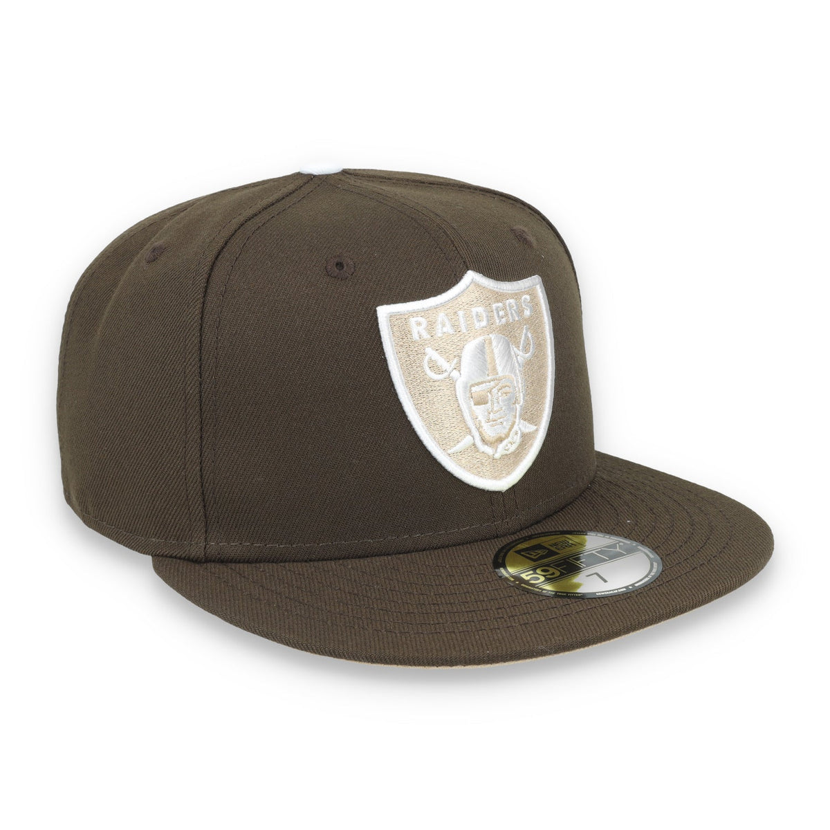 New Era Las Vegas Raiders Element 59FIFTY Fitted Hat-Walnut/Camel product image 1, provided for visual reference and product