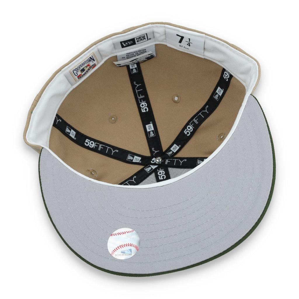 New Era Oakland Athletics 59FIFTY Fitted Hat- Camel product image 7, provided for visual reference and product detail review