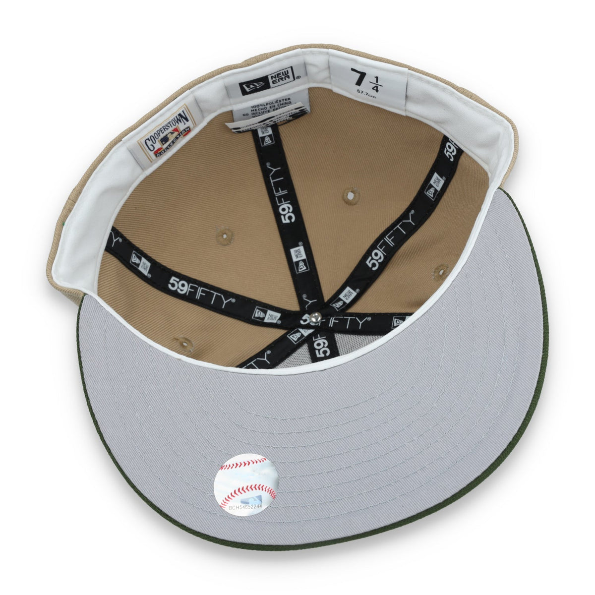 New Era Oakland Athletics 59FIFTY Fitted Hat- Camel product image 7, provided for visual reference and product detail review