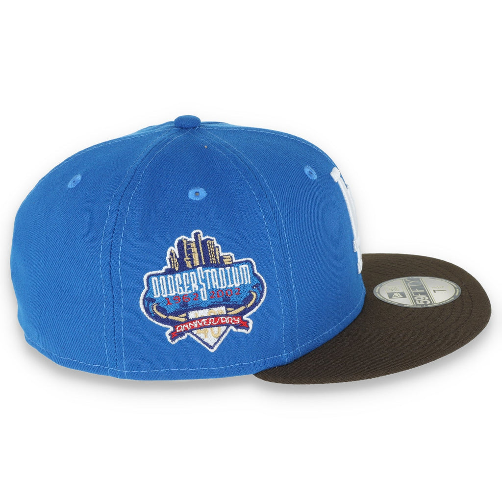New Era Los Angeles Dodgers 40th Anniversary Side Patch 59FIFTY Fitted Mystic Blue/Brown product image 6, provided for